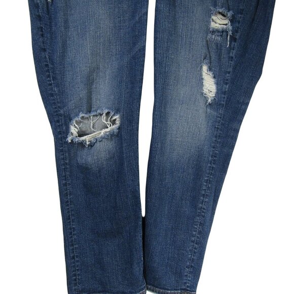 SILVER JEANS Distressed Boyfriend Sam Slim Leg Jeans Pants Relaxed SZ 18 L27 - Picture 3 of 10